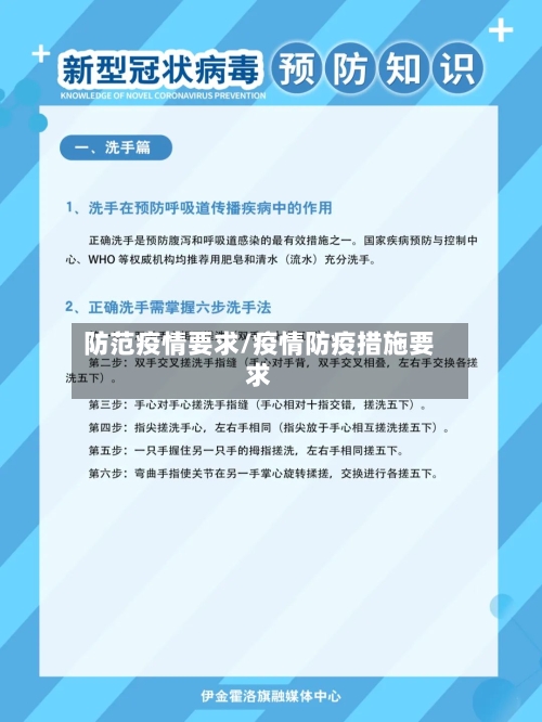 防范疫情要求/疫情防疫措施要求