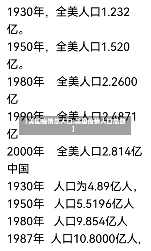 【美国疫情总人口,美国疫情人口总数】-第2张图片