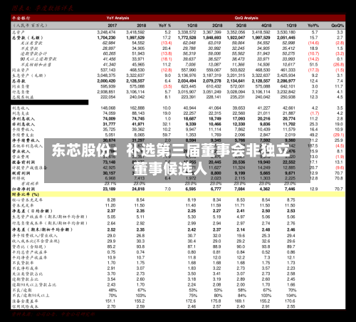 东芯股份：补选第三届董事会非独立董事候选人-第3张图片