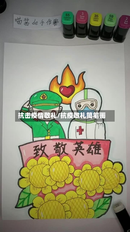 抗击疫情敬礼/抗疫敬礼简笔画