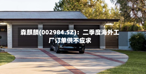 森麒麟(002984.SZ)：二季度海外工厂订单供不应求