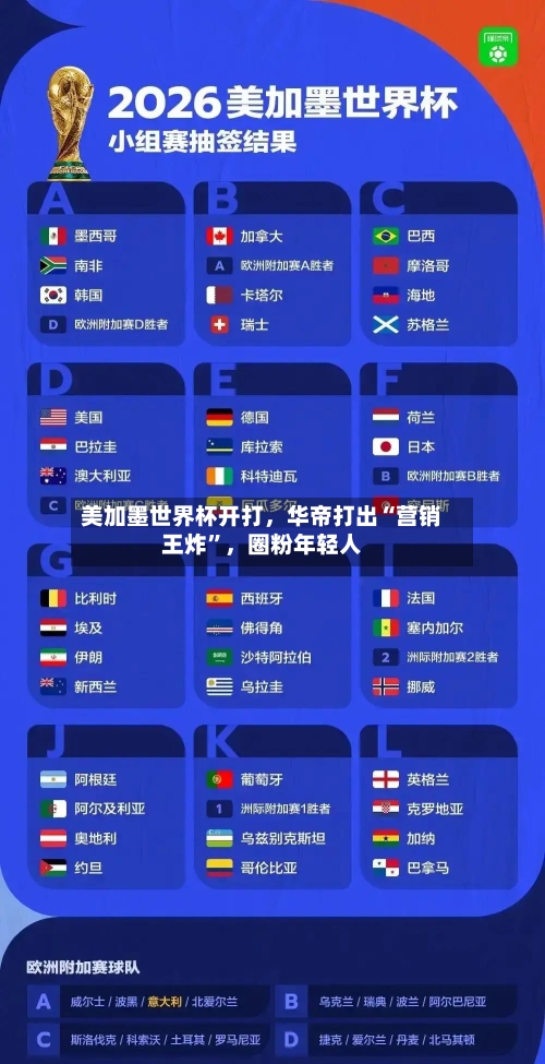 美加墨世界杯开打，华帝打出“营销王炸”	，圈粉年轻人-第2张图片