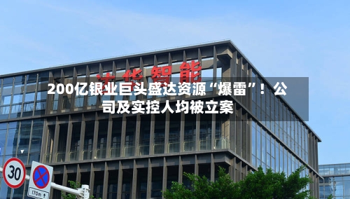 200亿银业巨头盛达资源“爆雷”！公司及实控人均被立案-第3张图片