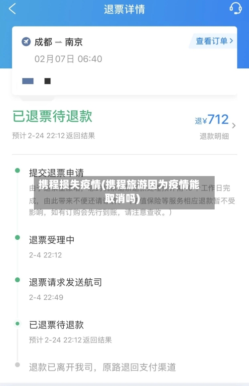 携程损失疫情(携程旅游因为疫情能取消吗)-第2张图片