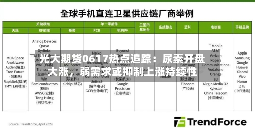 光大期货0617热点追踪：尿素开盘大涨，弱需求或抑制上涨持续性-第1张图片