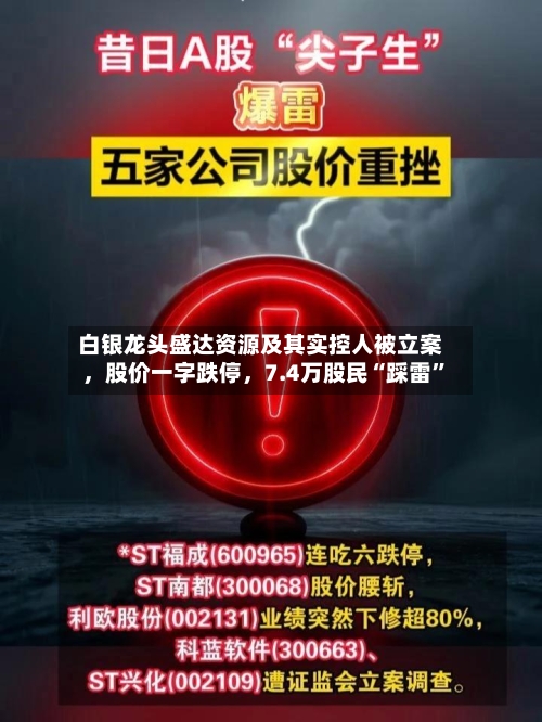 白银龙头盛达资源及其实控人被立案	，股价一字跌停，7.4万股民“踩雷”-第2张图片