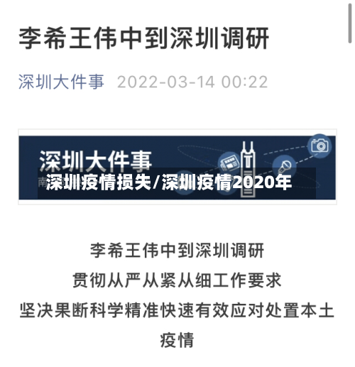 深圳疫情损失/深圳疫情2020年-第2张图片