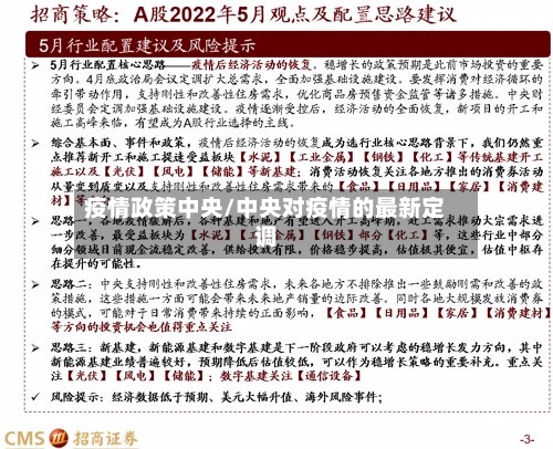 疫情政策中央/中央对疫情的最新定调-第2张图片