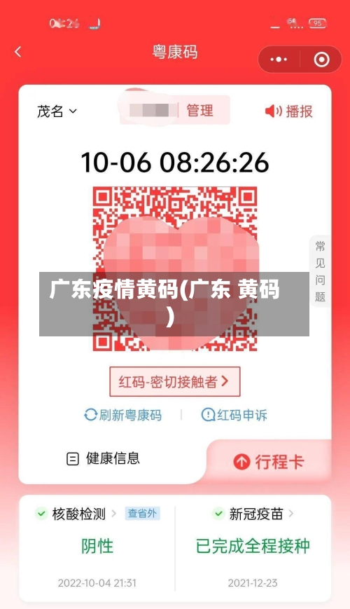 广东疫情黄码(广东 黄码)