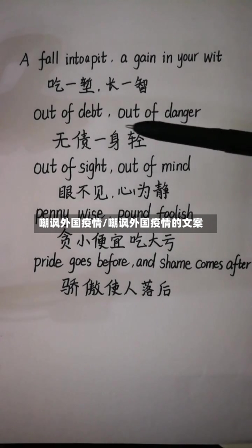 嘲讽外国疫情/嘲讽外国疫情的文案