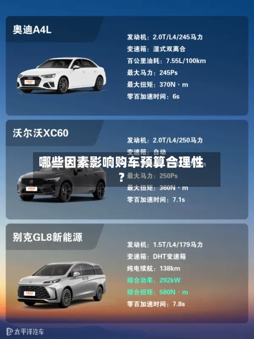 哪些因素影响购车预算合理性？-第2张图片