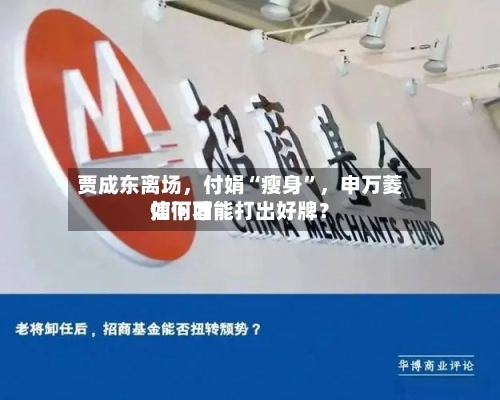 贾成东离场，付娟“瘦身”	，申万菱信下面如何才能打出好牌？-第2张图片