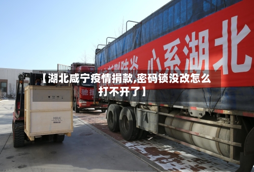 【湖北咸宁疫情捐款,密码锁没改怎么打不开了】
