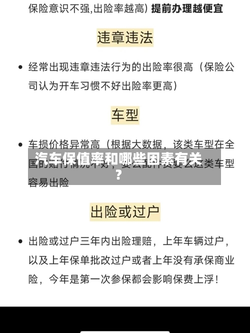 汽车保值率和哪些因素有关?-第3张图片