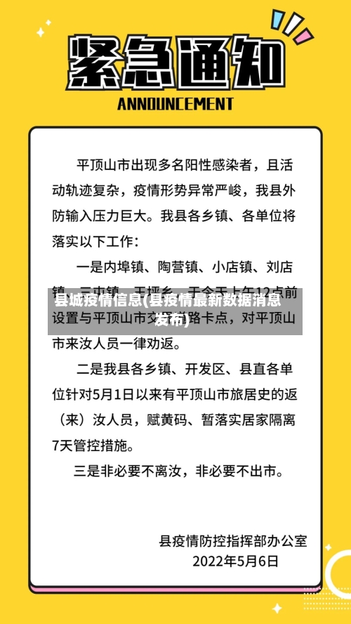 县城疫情信息(县疫情最新数据消息发布)