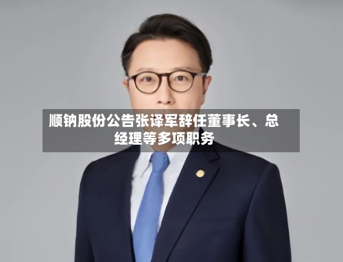 顺钠股份公告张译军辞任董事长、总经理等多项职务-第2张图片