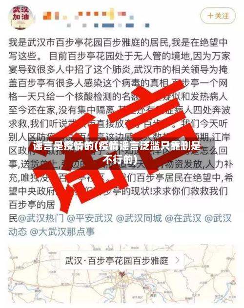 谣言是疫情的(疫情谣言泛滥只靠删是不行的)-第2张图片
