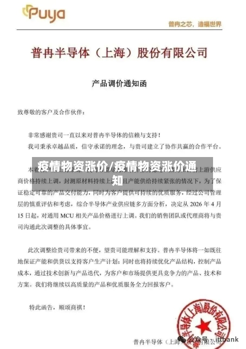 疫情物资涨价/疫情物资涨价通知-第3张图片