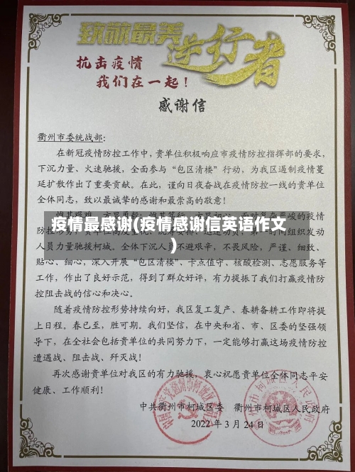 疫情最感谢(疫情感谢信英语作文)-第2张图片