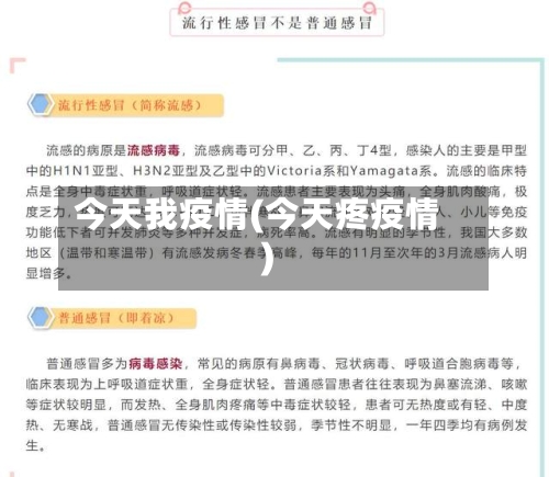 今天我疫情(今天疼疫情)-第2张图片