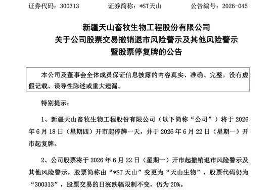 四家A股公司	，“摘星脱帽”！明日复牌